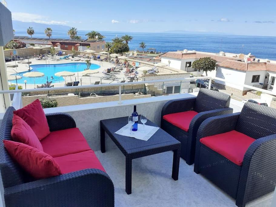 Amazing View Los Gigantes & La Gomera Apartment Acantilado de los Gigantes Luaran gambar