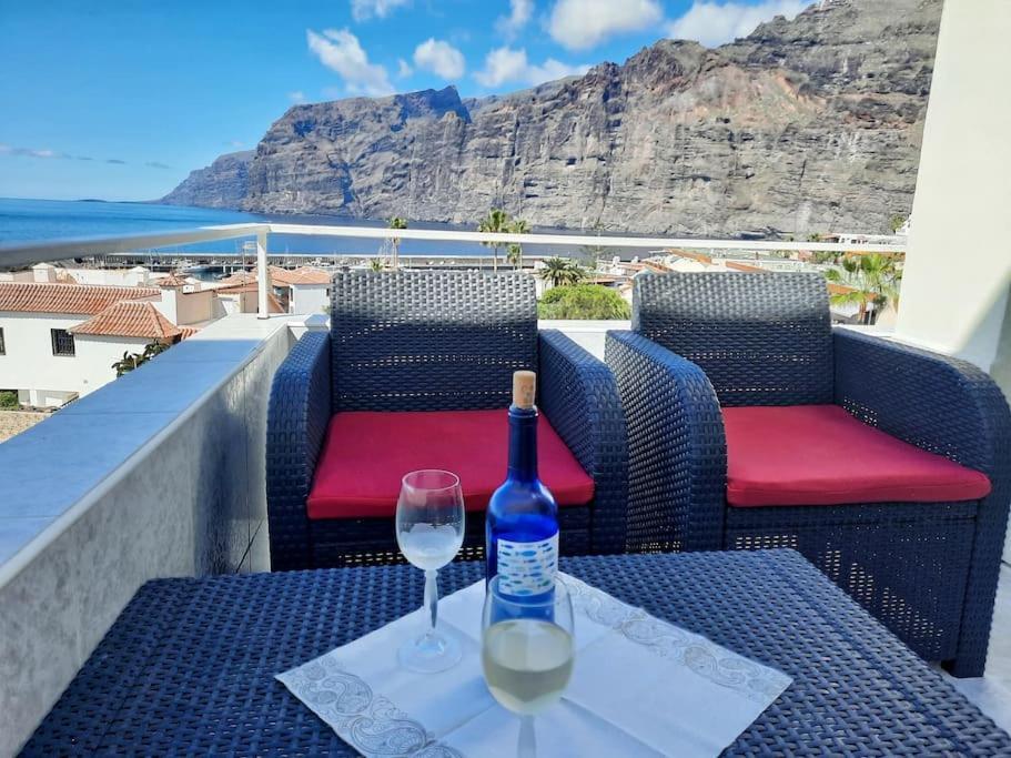 Amazing View Los Gigantes & La Gomera Apartment Acantilado de los Gigantes Luaran gambar